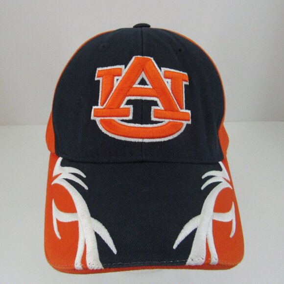 Auburn University Tigers Orange & Black Men's Adjustable Strap Back Cap Hat - Picture 1 of 8